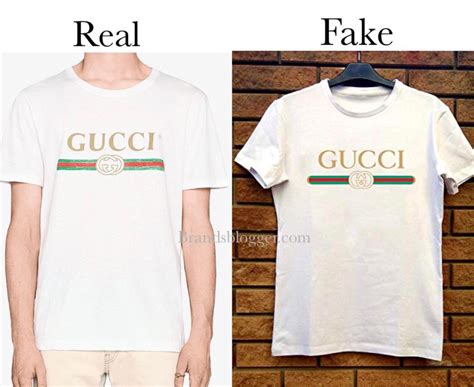 gucci fake vs real t shirt|vintage gucci logo t shirt.